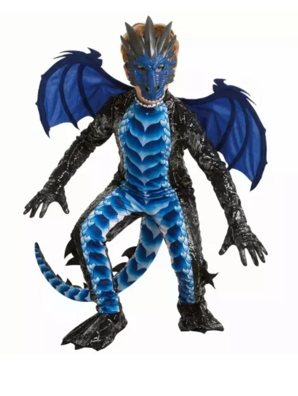 Spooktacular Toddler Dragon with Wings and Mask Costume Size: 3T NIP